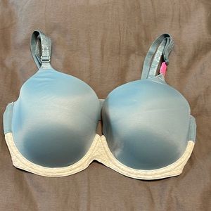 Elegant Blue and Cream Women's Bra